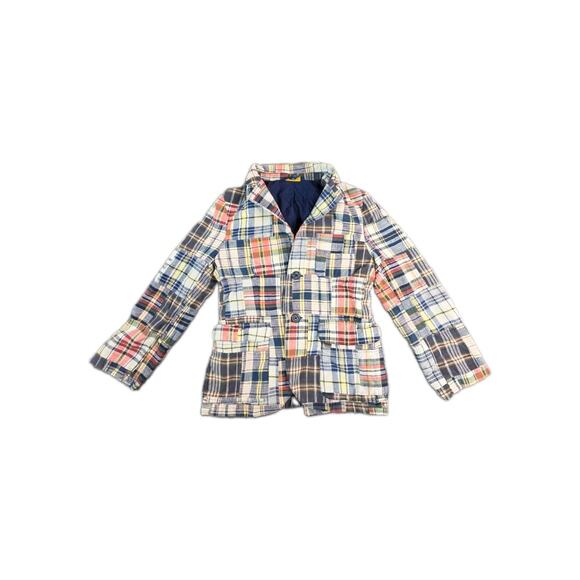 Polo Ralph Lauren Other - Polo Ralph Lauren Patchwork Blazer Boys Size S (8) Madras Preppy Multicolor C37